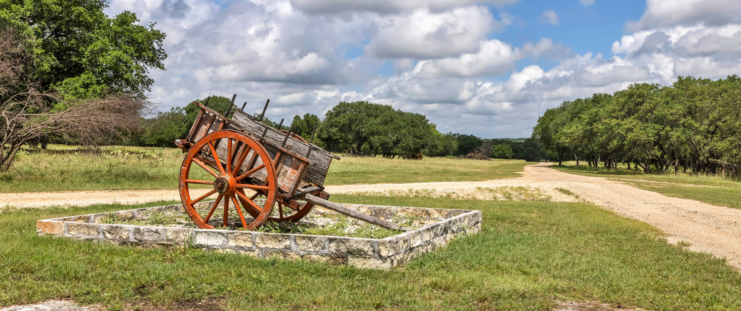 Farm, Ranch, & Land Photography - Boko Media - 13 Rustic vintage wagon on a scenic Texas Hill Country ranch property